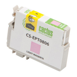 -/ Картридж струйный Cactus CS-EPT0806 T0806 светло-пурпурный (11.4мл) для Epson Stylus Photo P50/PX650