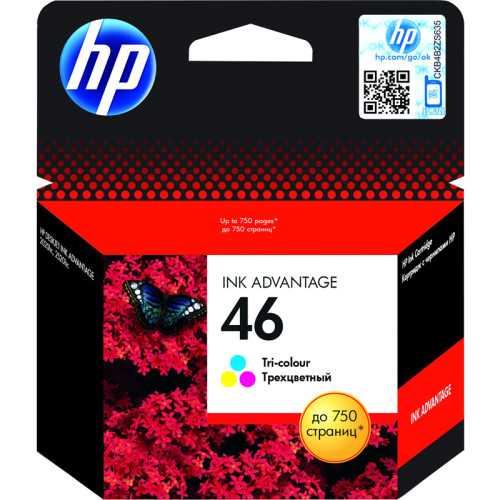 Картридж/ HP 46 Tri-Colour Ink Advantage Ink Cartridge