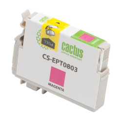 -/ Картридж струйный Cactus CS-EPT0803 T0803 пурпурный (11.4мл) для Epson Stylus Photo P50/PX650/PX660/