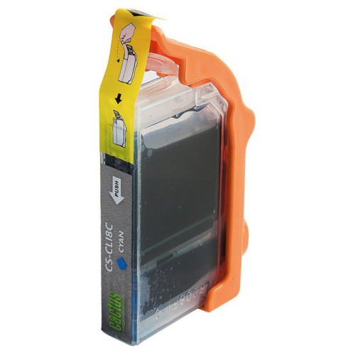 -/ Картридж струйный Cactus CS-CLI8C голубой (12мл) для Canon Pixma MP470/MP500/MP510/MP520/MP530 MP600