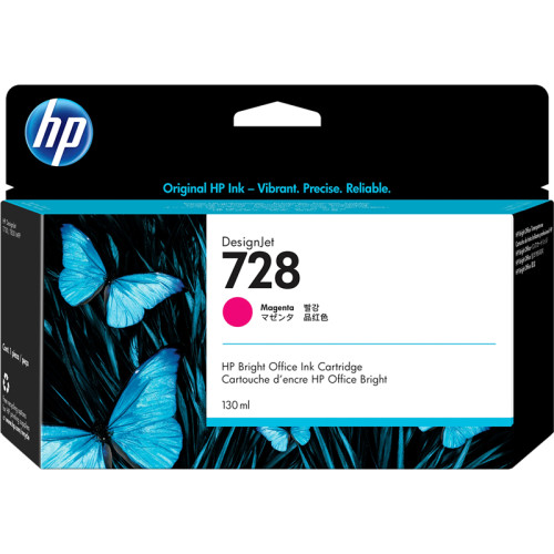 Картридж/ HP 728 130-ml Magenta DesignJet Ink Cartridge