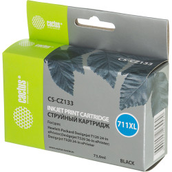-/ Картридж струйный Cactus CS-CZ133 №711 черный (73мл) для HP DJ T120/T520