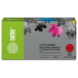-/ Картридж струйный Cactus CS-PFI320MBK черный матовый (300мл) для Canon imagePROGRAF TM-200/TM-200 MF