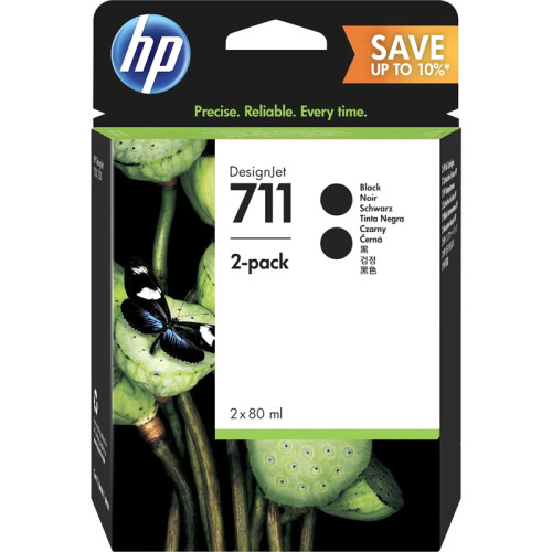 Набор картриджей/ HP 711 80ml Black Ink Crtg 2-Pack