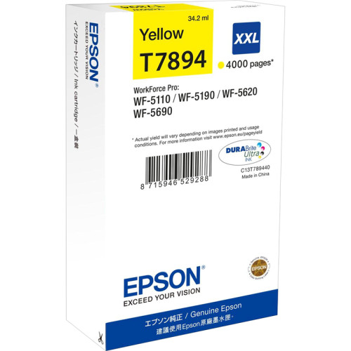 Картридж/ Epson WF-5xxx Series Ink Cartridge XXL Yellow