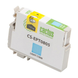 -/ Картридж струйный Cactus CS-EPT0805 T0805 светло-голубой (11.4мл) для Epson Stylus Photo P50/PX650/P