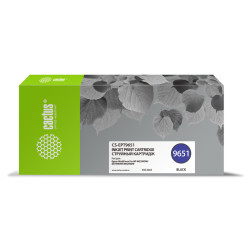 -/ Картридж струйный Cactus CS-EPT9651 T9651 черный (187мл) для Epson WorkForce Pro WF-M5299DW/M5799DWF
