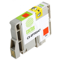 -/ Картридж струйный Cactus CS-EPT0547 T0547 красный (16.2мл) для Epson Stylus Photo R800/R1800