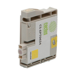 -/ Картридж струйный Cactus CS-EPT0634 T0634 желтый (10мл) для Epson Stylus C67/C87/CX3700/CX4100/CX470