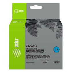 -/ Картридж струйный Cactus CS-C6615 №15 черный (44мл) для HP CC 310/DJ 810c/816c/825c/840c/843c/845c/9