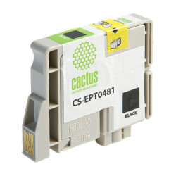 -/ Картридж струйный Cactus CS-EPT0481 T0481 черный (16мл) для Epson Stylus Photo R200/R220/R300/R320/R