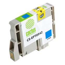 -/ Картридж струйный Cactus CS-EPT0542 T0542 голубой (16.2мл) для Epson Stylus Photo R800/R1800