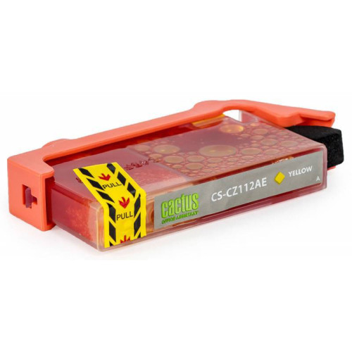 -/ Картридж струйный Cactus CS-CZ112AE №655 желтый (14.6мл) для HP DJ IA 3525/5525/4525
