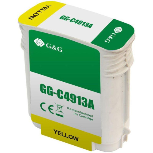 Струйный картридж G&G GG-C4913A № 82 желтый, 72 мл, для HP DesignJet 500/800C Струйный картридж G&G GG-C4913A № 82 желтый, 72 мл, для HP DesignJet 500/800C