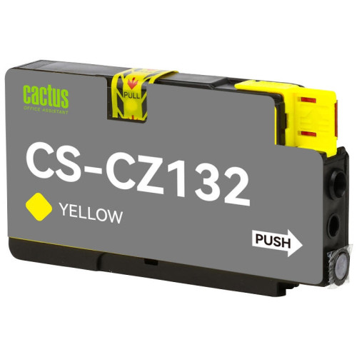 -/ Картридж струйный Cactus CS-CZ132 №711 желтый (26мл) для HP DJ T120/T520