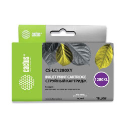 -/ Картридж струйный Cactus CS-LC1280XY желтый (16.6мл) для Brother MFC-J6510/6910DW