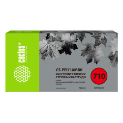 -/ Картридж струйный Cactus CS-PFI710MBK черный матовый (700мл) для Canon imagePROGRAF TX-2000/TX-3000/