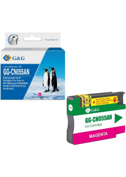 Струйный картридж G&G GG-CN055AN пурпурный, 14 мл, для HP Officejet 6100/6600/6700/7110/7510/7610/7612