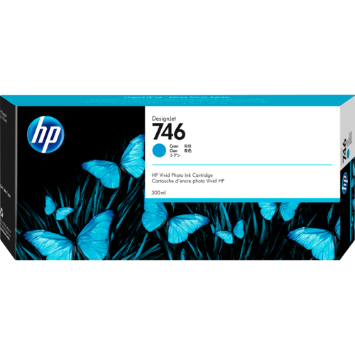 Картридж/ HP 746 300-ml Cyan Ink Cartridge
