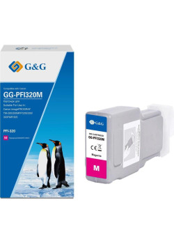 Струйный картридж G&G GG-PFI320M PFI-320M пурпурный, 300 мл, для Canon imagePROGRAF TM-200/200MFP/205/300/300MFP/305