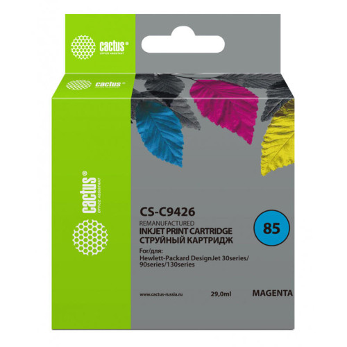 -/ Картридж струйный Cactus CS-C9426 №85 пурпурный (29мл) для HP DJ 30/130