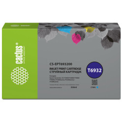 -/ Картридж струйный Cactus CS-EPT693200 T6932 голубой (350мл) для Epson SureColor SC-T3000/T3070/T3200