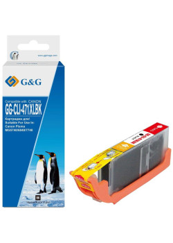 Струйный картридж G&G GG-CLI-471XLBK фото черный, 10.8 мл, для Canon TS5040/MG5740/MG6840/MG7740