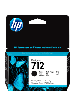 HP 712 38-ml Black DesignJet Ink Cartridge