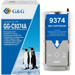 Струйный картридж G&G GG-C9374A серый, 130 мл, для HP HP Designjet T610/T770/T790 ePrinter/T1300 ePrinter/T1100/T1100PS/T1120/T1120PS/T1200/T1200PS/T1200HDMultifunction/T2300eMultifunction