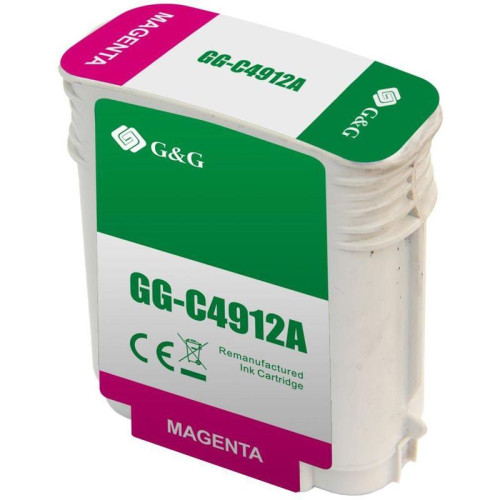 Струйный картридж G&G GG-C4912A № 82 пурпурный, 72 мл, для HP DesignJet 500/800C Струйный картридж G&G GG-C4912A № 82 пурпурный, 72 мл, для HP DesignJet 500/800C