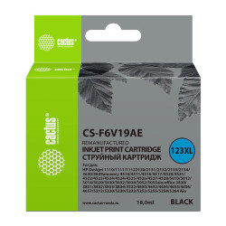 -/ Картридж струйный Cactus CS-F6V19AE 123XL черный (480стр.) (18мл) для HP DeskJet 1110/1111/1112/2130