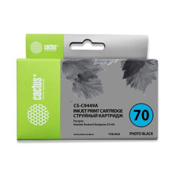 -/ Картридж струйный Cactus CS-C9449A №70 черный (130мл) для HP DJ Z3100