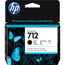HP 712 80-ml Black Designjet Ink Cartridge