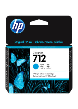 HP 712 29-ml Cyan DesignJet Ink Cartridge
