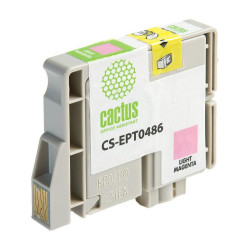 -/ Картридж струйный Cactus CS-EPT0486 T0486 светло-пурпурный (14.4мл) для Epson Stylus Photo R200/R220