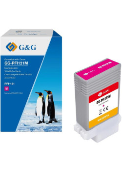 Картридж струйный G&G GG-PFI121M пурп.пигм. (130мл) для Canon imagePROGRAF TM-250/255/350/355