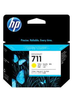 HP 711 3-Pack 29-ml Yellow Ink Cartridge