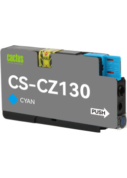 -/ Картридж струйный Cactus CS-CZ130 №711 голубой (26мл) для HP DJ T120/T520