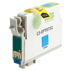 -/ Картридж струйный Cactus CS-EPT0732 T0732 голубой (11.4мл) для Epson Stylus С79/C110/СХ3900/CX4900/C