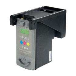 -/ Картридж струйный Cactus CS-CL51 голубой/пурпурный/желтый (18мл) для Canon Pixma MP150/MP160/MP170/M