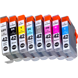 -/ Набор струйных картриджей NV Print для Canon CLI-42 (NV-6384B010) 8 цветов для Canon Pixma PRO-100, 100S совместимый