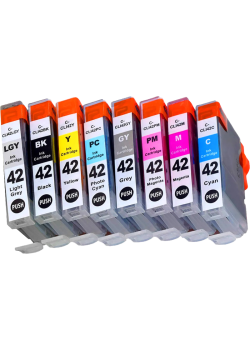 -/ Набор струйных картриджей NV Print для Canon CLI-42 (NV-6384B010) 8 цветов для Canon Pixma PRO-100, 100S совместимый