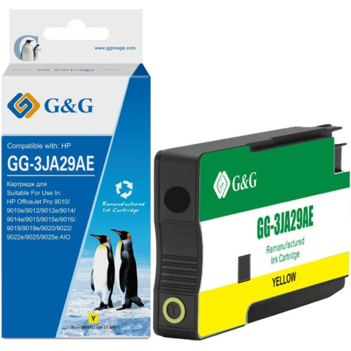 Картридж струйный G&G GG-3JA29AE 963XL желтый (25.8мл) для HP OfficeJet Pro 9010/9010e/9012/9012e/9014/9014e/9015/9015e/9016/9019/9019e/9020/9022/9022e/9025/9025e AIO