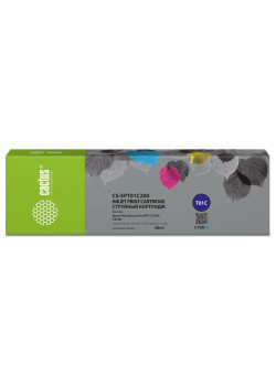 -/ Картридж струйный Cactus CS-EPT01C200 T01C2 голубой (68мл) для Epson WorkForce Pro WF-C529RDTW/WF-C5