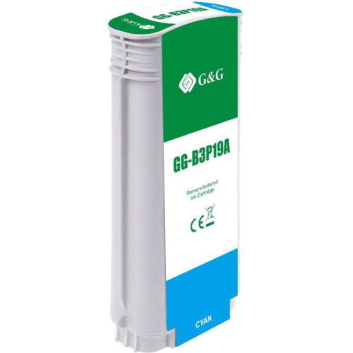 Струйный картридж G&G GG-B3P19A №727 голубой, 130 мл, для HP DesignJet T920/T1500 Струйный картридж G&G GG-B3P19A №727 голубой, 130 мл, для HP DesignJet T920/T1500