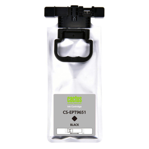 -/ Картридж струйный Cactus CS-EPT9651 T9651 черный (187мл) для Epson WorkForce Pro WF-M5299DW/M5799DWF