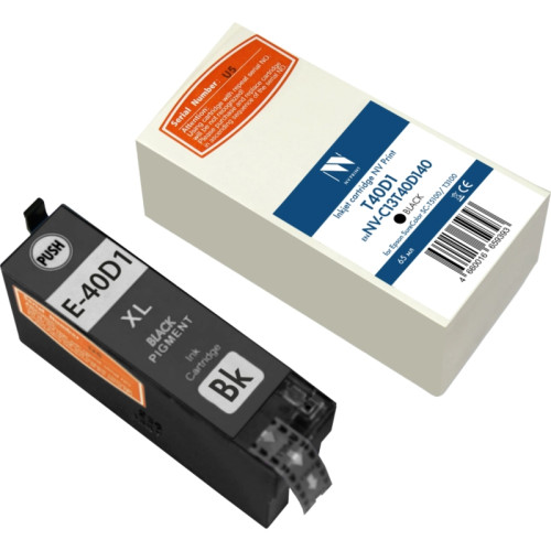 -/ Струйный картридж NV Print T40D1 (NV-C13T40D140) Black для Epson SureColor SC-T5100/T3100 (65 мл) совместимый -/ Струйный картридж NV Print T40D1 (NV-C13T40D140) Black для Epson SureColor SC-T5100/T3100 (65 мл) совместимый