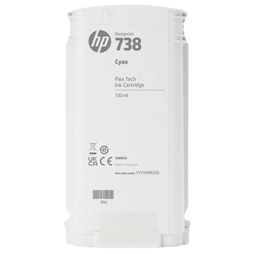 Картридж/ HP 738 130-ml Cyan DesignJet Ink Cartridge