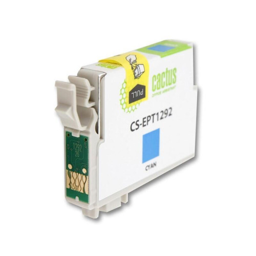 -/ Картридж струйный Cactus CS-EPT1292 T1292 голубой (10мл) для Epson B42/BX305/BX305F/BX320/BX525/BX62