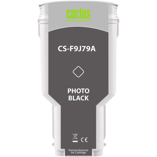 -/ Картридж струйный Cactus CS-F9J79A 727 фото черный (300мл) для HP DJ T920/T930/T1500/T1530/T2500/T25